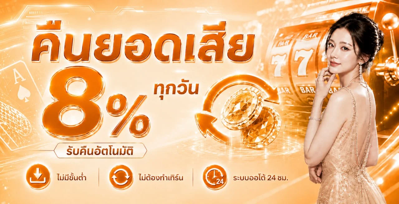 ภาพระบบอัตโนมัติและเกม MEETUNG88 โทนส้มทอง